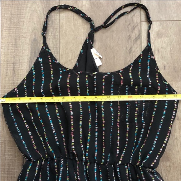 EUC Roxy Black Multicolor Stripe Racerback XS - Picture 5 of 8